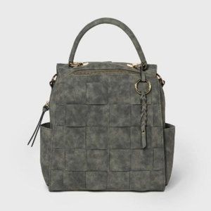 VR NYC Zip Closure Convertible Crossbody Bag